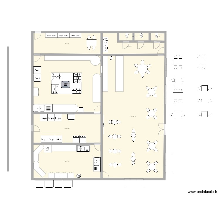 buki lucas. Plan de 8 pièces et 282 m2