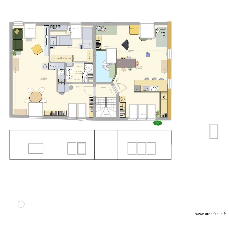  loft saskia 1 etage. Plan de 0 pièce et 0 m2