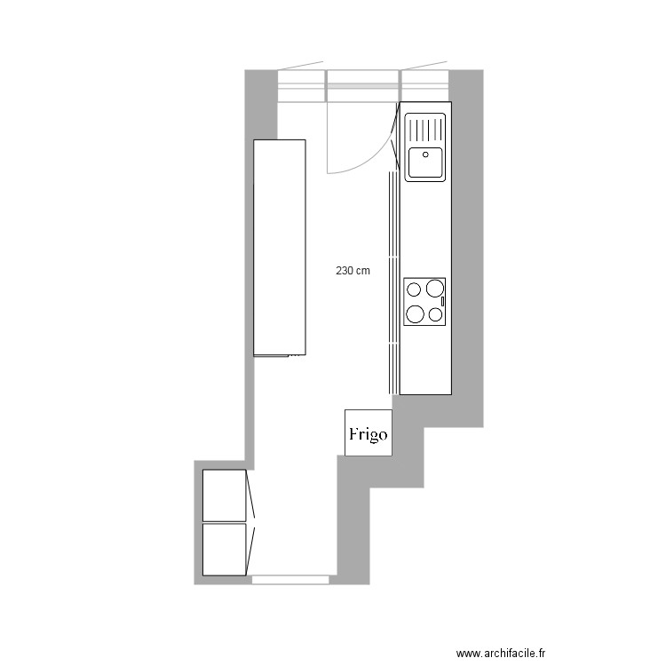 cuisine appartement. Plan de 0 pièce et 0 m2