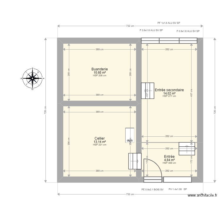 ML23013789 HAKKOU. Plan de 15 pièces et 208 m2