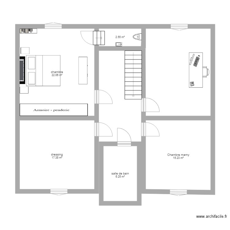 plan maison etage 2. Plan de 0 pièce et 0 m2