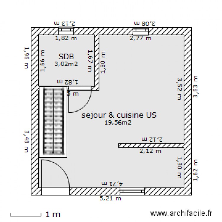 RDC T2 DUPLEX. Plan de 0 pièce et 0 m2