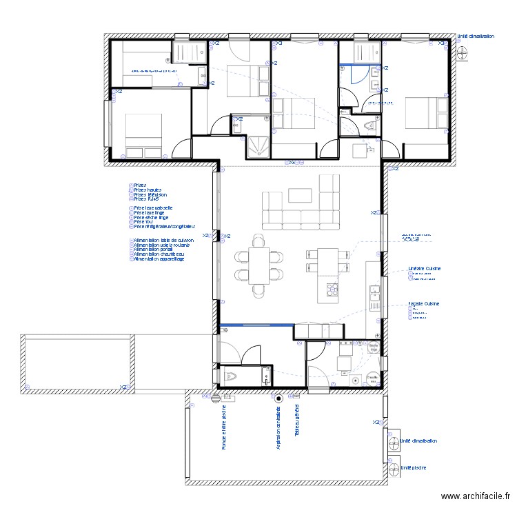 Plan Gary implantation appareillage. Plan de 0 pièce et 0 m2