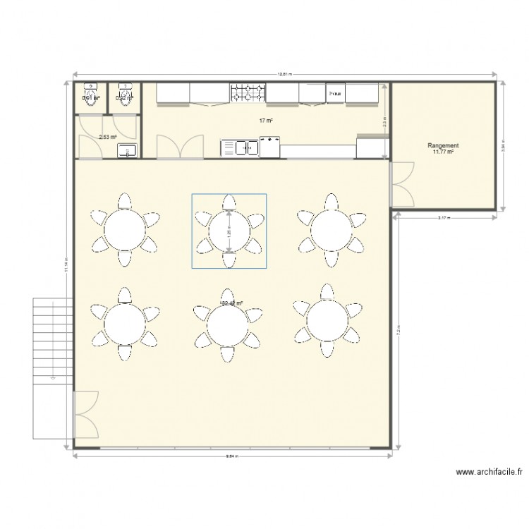 Salle Laurent. Plan de 0 pièce et 0 m2