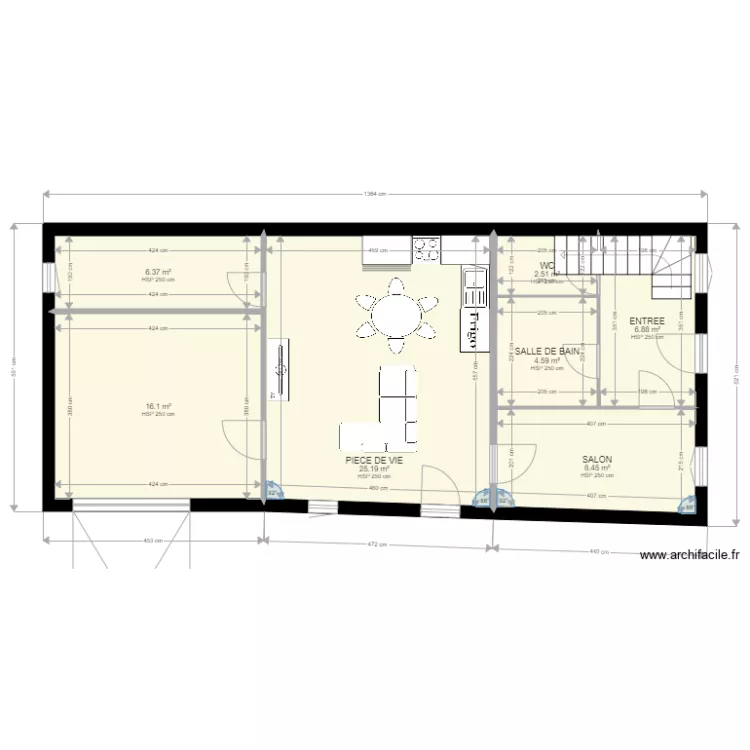 RDC MAISON AIGUEPERSE. Plan de RDC MAISON AIGUEPERSE. Plan de