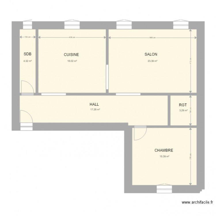 CHANAL. Plan de 0 pièce et 0 m2