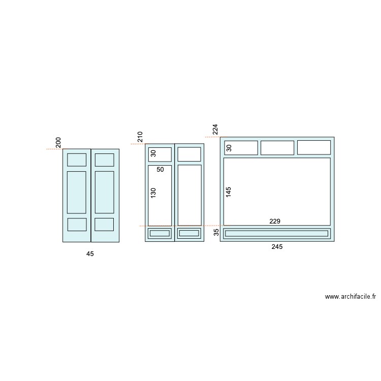 portes v2. Plan de 0 pièce et 0 m2