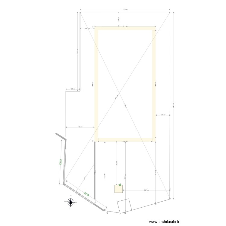 terrasse 0. Plan de 0 pièce et 0 m2