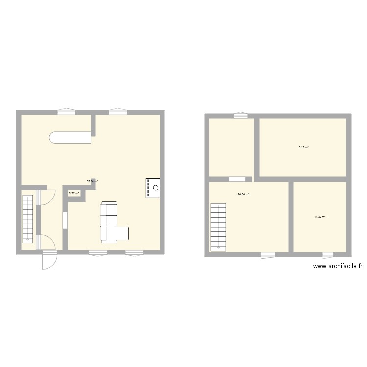 CAZALRENOUX TEST ETAGE ok . Plan de 0 pièce et 0 m2