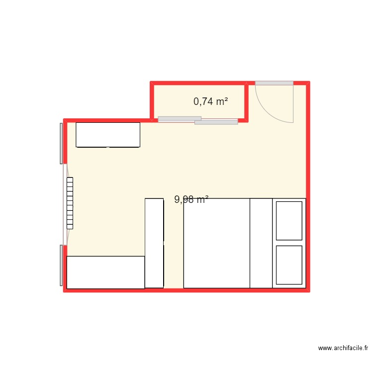 Ma chambre. Plan de 0 pièce et 0 m2