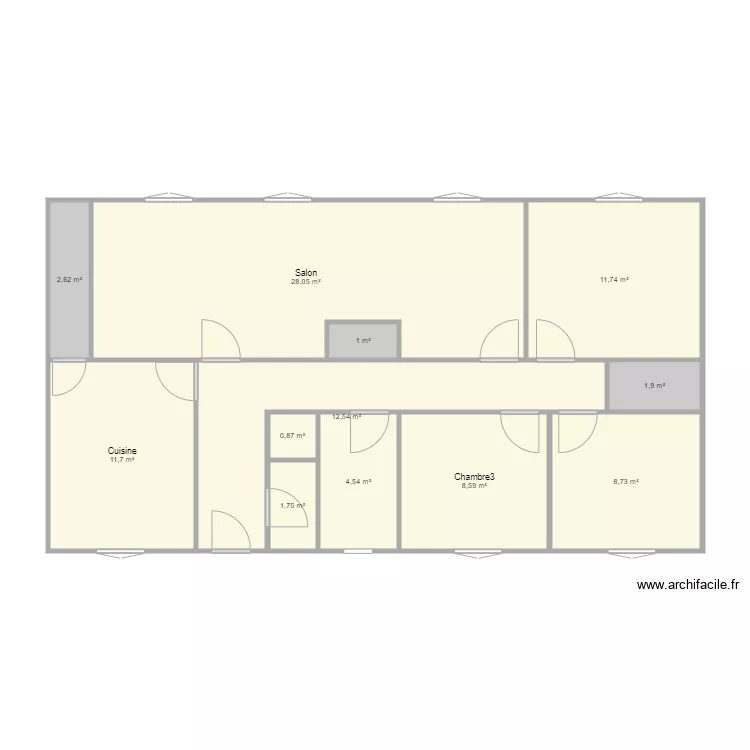 Ganaudieres. Plan de 