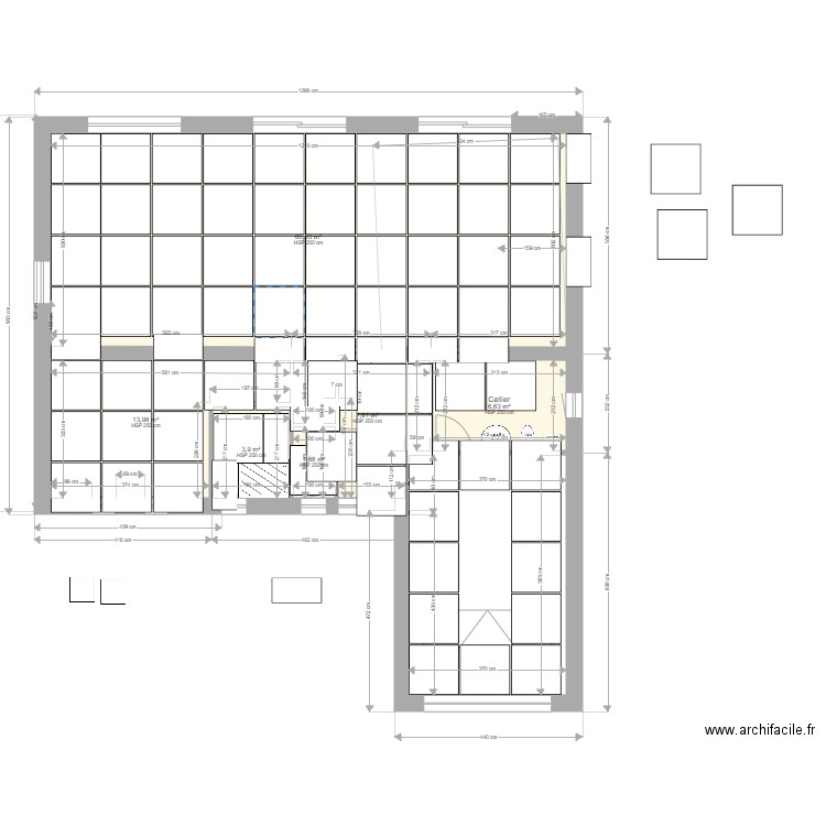 Maison Warlaing Plan Final Carrelage. Plan de 0 pièce et 0 m2