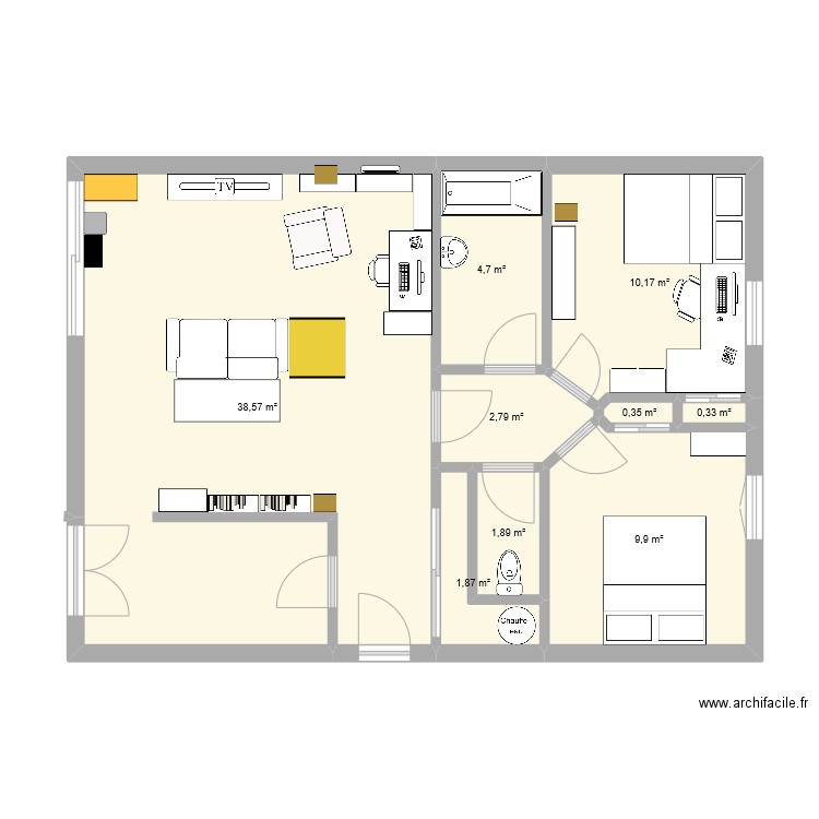 Salon. Plan de 0 pièce et 0 m2