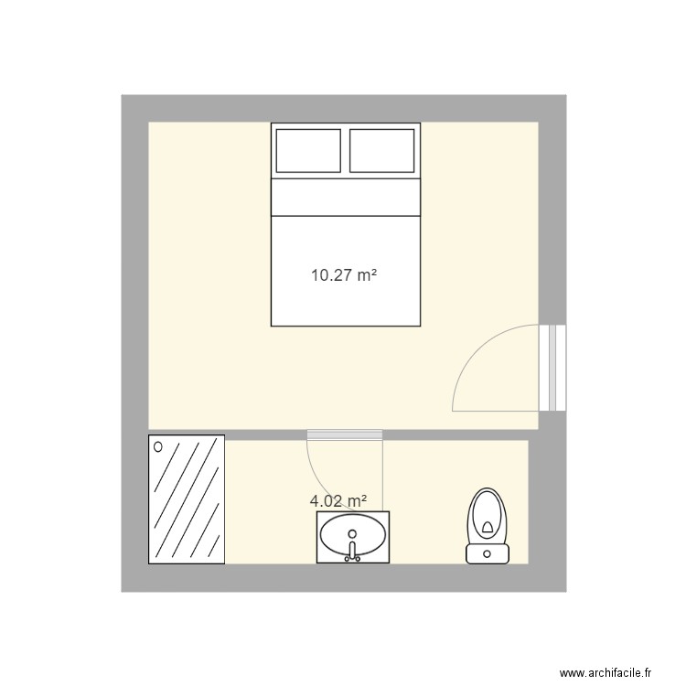 chambre hotel terminus. Plan de 0 pièce et 0 m2