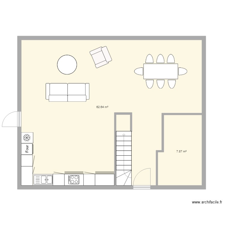 maison vernet escalier entrée. Plan de 0 pièce et 0 m2