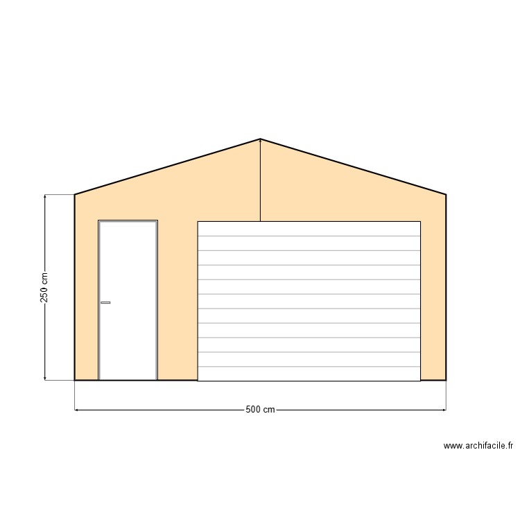 GARAGE FACADE NORD. Plan de 0 pièce et 0 m2