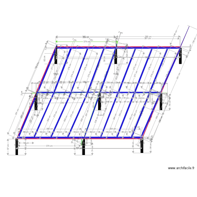 PLANCHER. Plan de 0 pièce et 0 m2