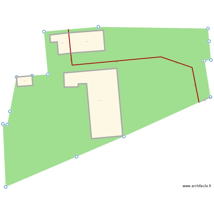 Division. Plan de 4 pièces et 387 m2