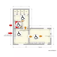  A4 KOAWA ROchetaill&eacute;e - sanitaire sous le chateau PMR
