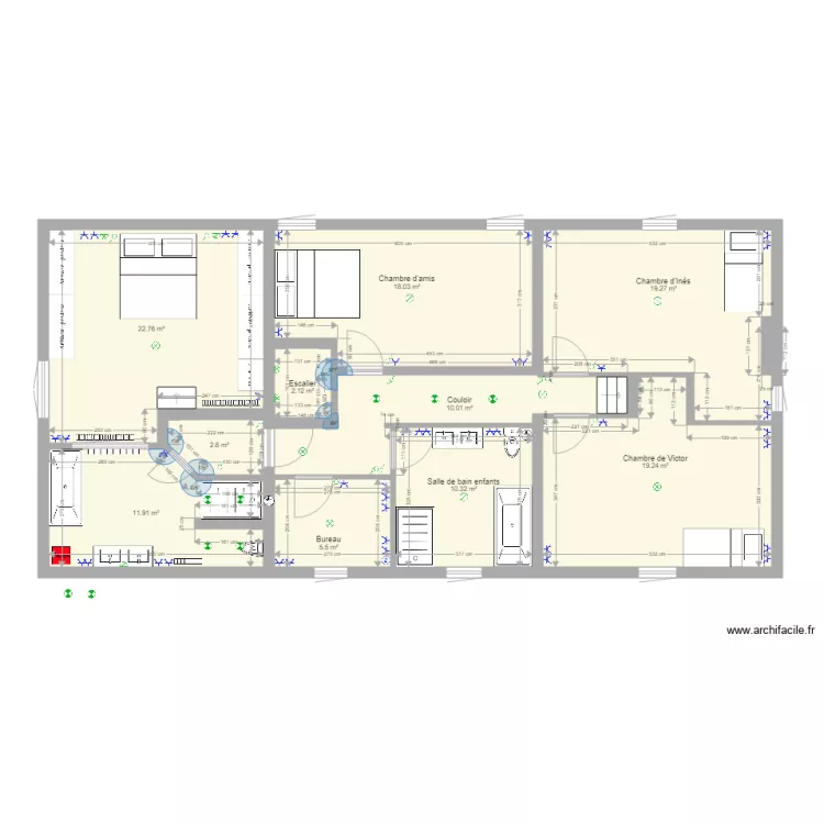 Maison Etage mars 2018. Plan de 