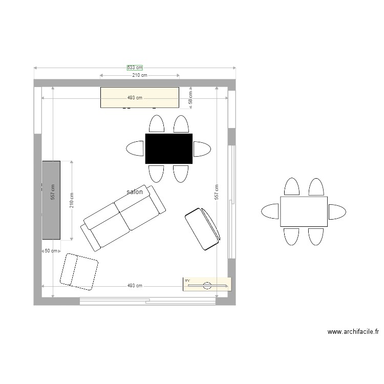 NOUVEAU SALON 2. Plan de 0 pièce et 0 m2