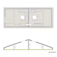 etage2 velux Coupe simplifi&eacute;e