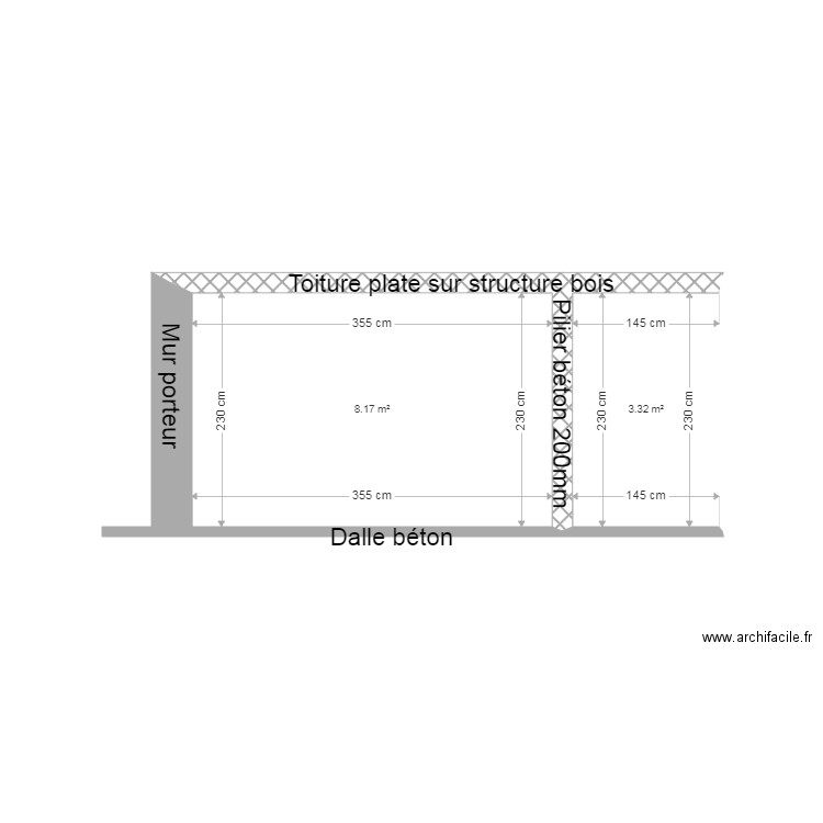 Couverture étanche terrasse. Plan de 0 pièce et 0 m2