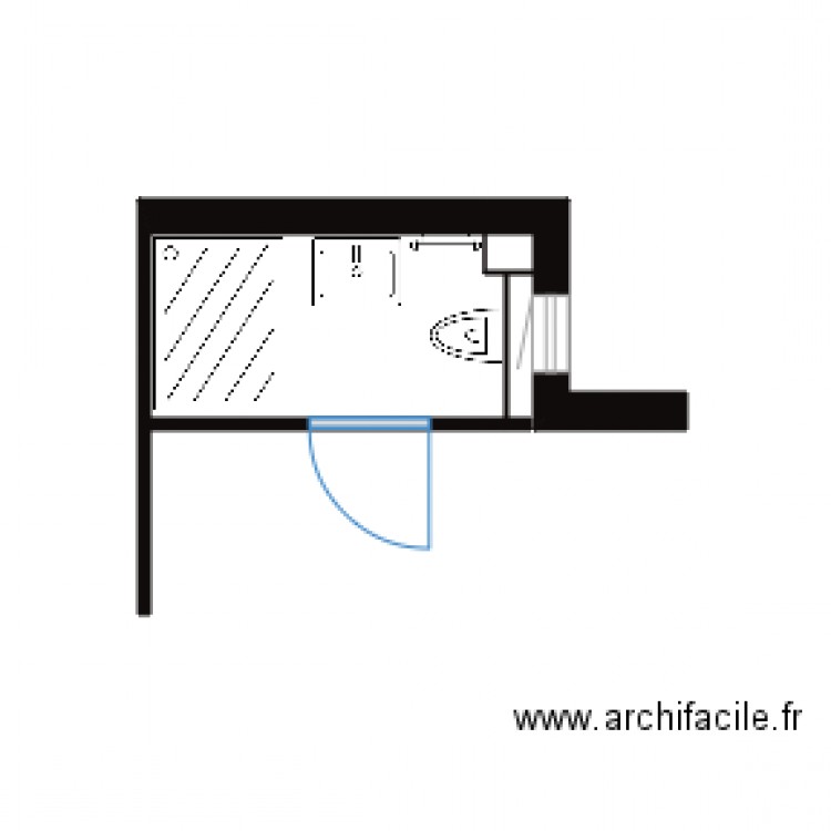 ANDREST RDC etat actuel métré. Plan de 0 pièce et 0 m2