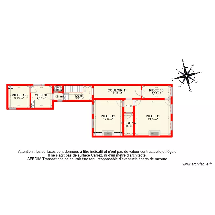 BI 10539 ETAGE EF. Plan de BI 10539 ETAGE EF. Plan de