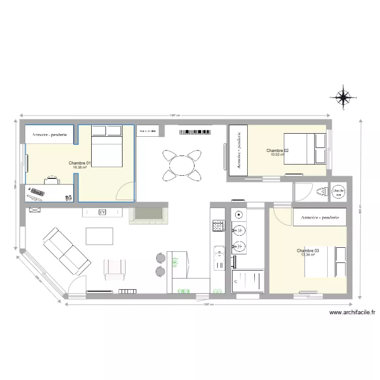 Maison L&eacute;ognan Plan &eacute;lectricit&eacute; Prise Cuisine. Plan de 