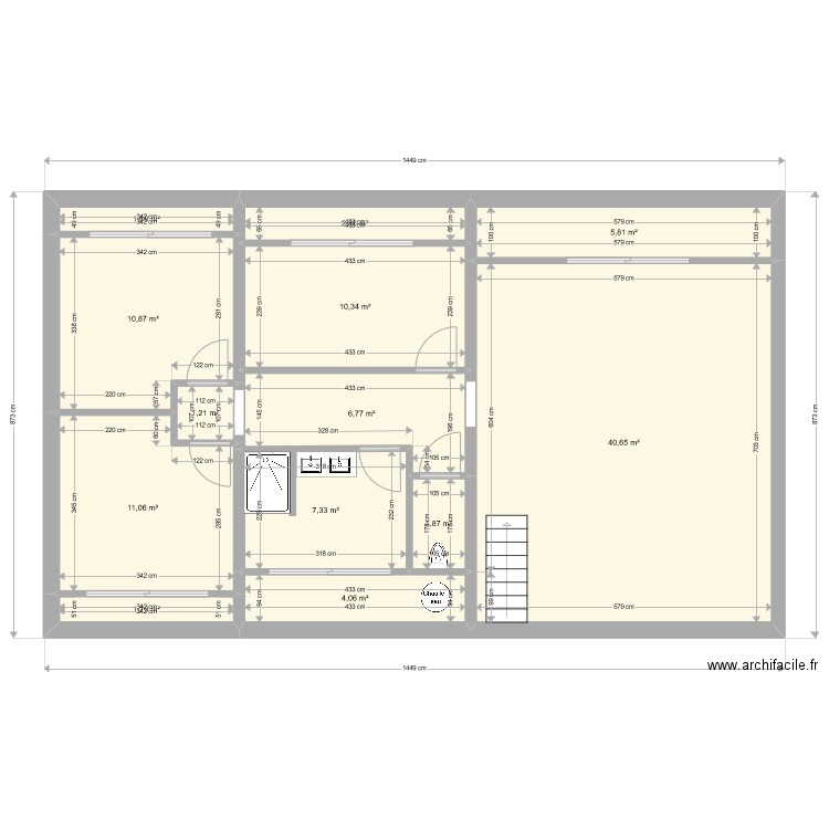 fabien maison manosque. Plan de 13 pièces et 106 m2