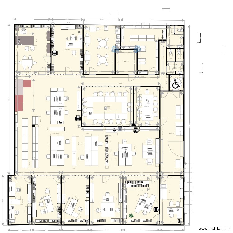 awans modif 2b asbl 2 sans cotes. Plan de 0 pièce et 0 m2