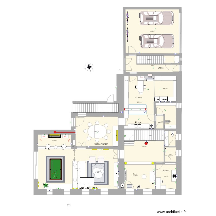  RC meublé  Avril . Plan de 0 pièce et 0 m2