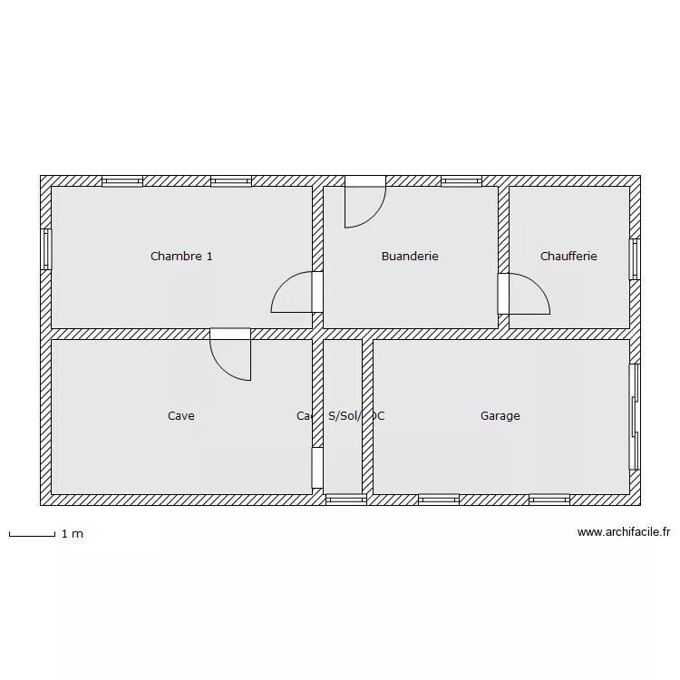 NYAMESSI SOUS-SOL. Plan de 