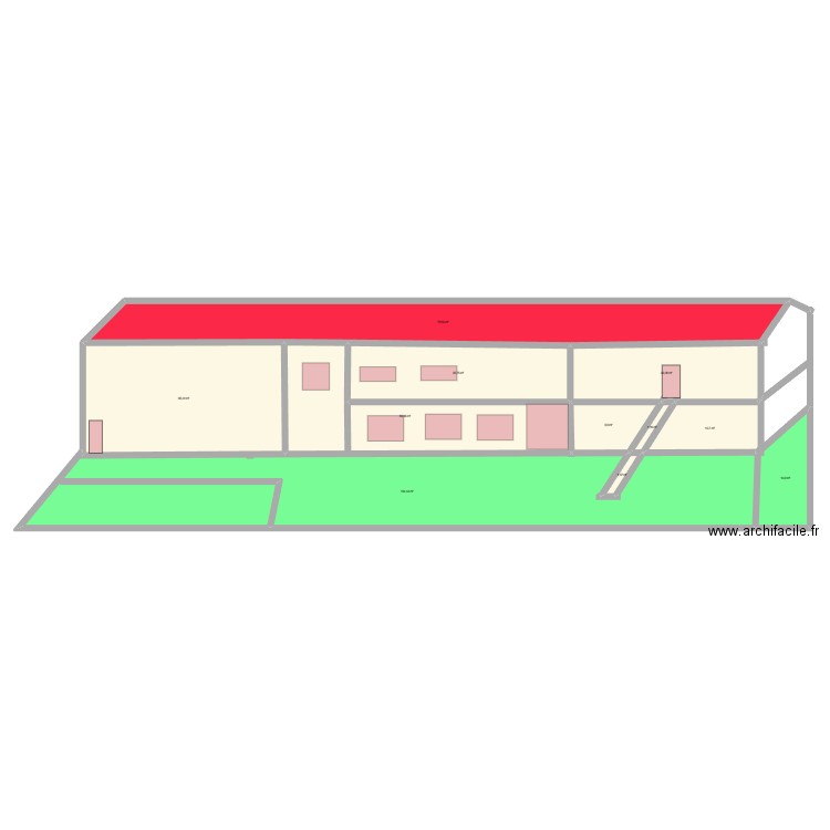 facade 12. Plan de 11 pièces et 444 m2