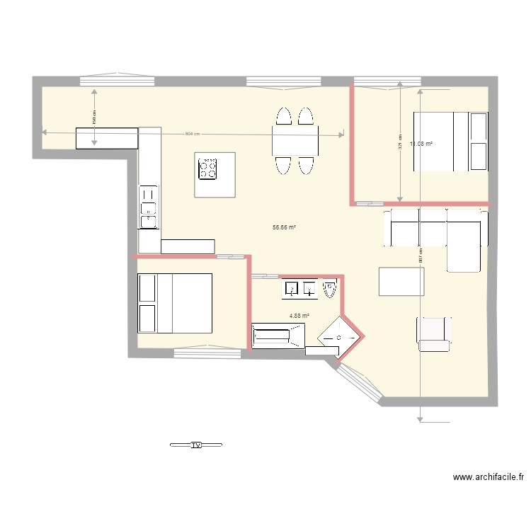 projet paris 6. Plan de 0 pièce et 0 m2