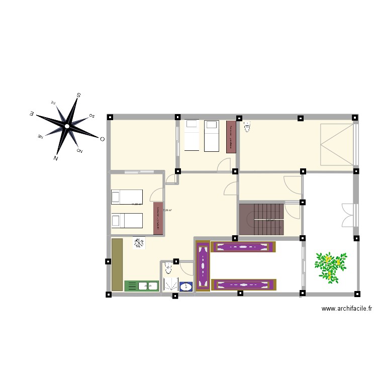 R1 BATTU. Plan de 0 pièce et 0 m2