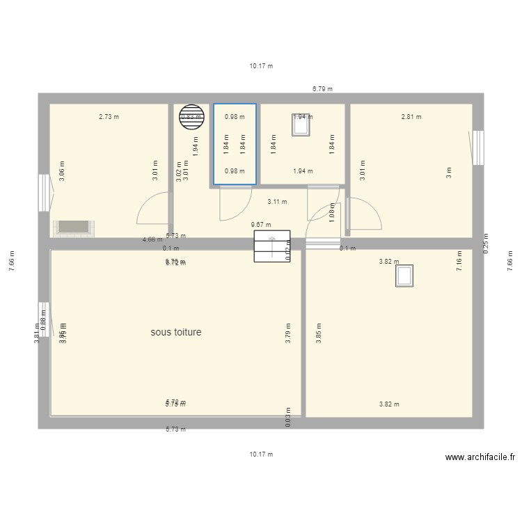 condeon 2 etage1 V 4 1303 2019. Plan de 0 pièce et 0 m2