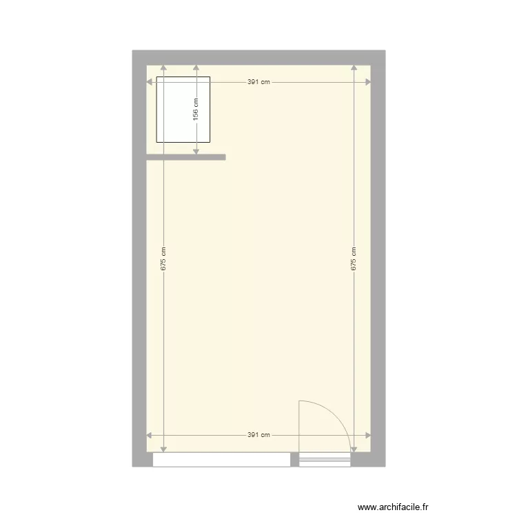 STELLA CAFE AVANT TRAVAUX. Plan de 