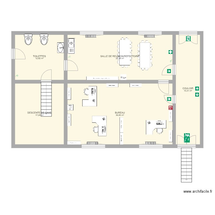 BUREAU ALE QUEVY. Plan de 0 pièce et 0 m2