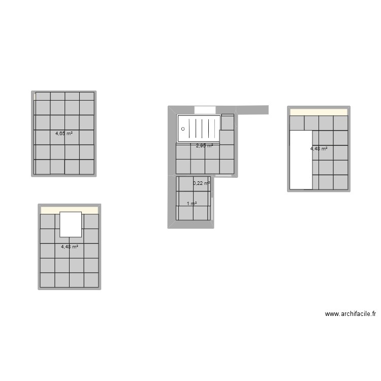 metrot-calpinage-45. Plan de 6 pièces et 18 m2