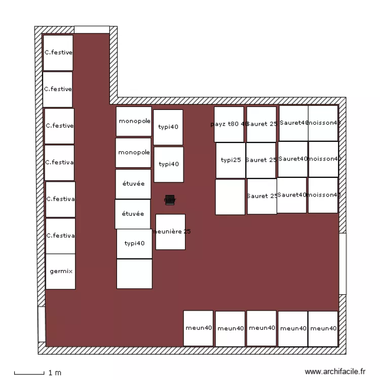 salle stockage 1er etage gauche 1. Plan de salle stockage 1er etage gauche 1. Plan de
