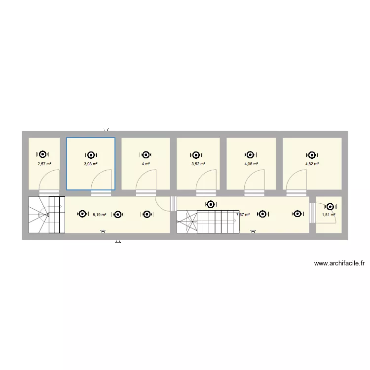 Academies des beaux arts . Plan de 