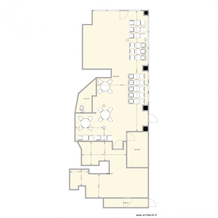 Les coulisses. Plan de 0 pièce et 0 m2