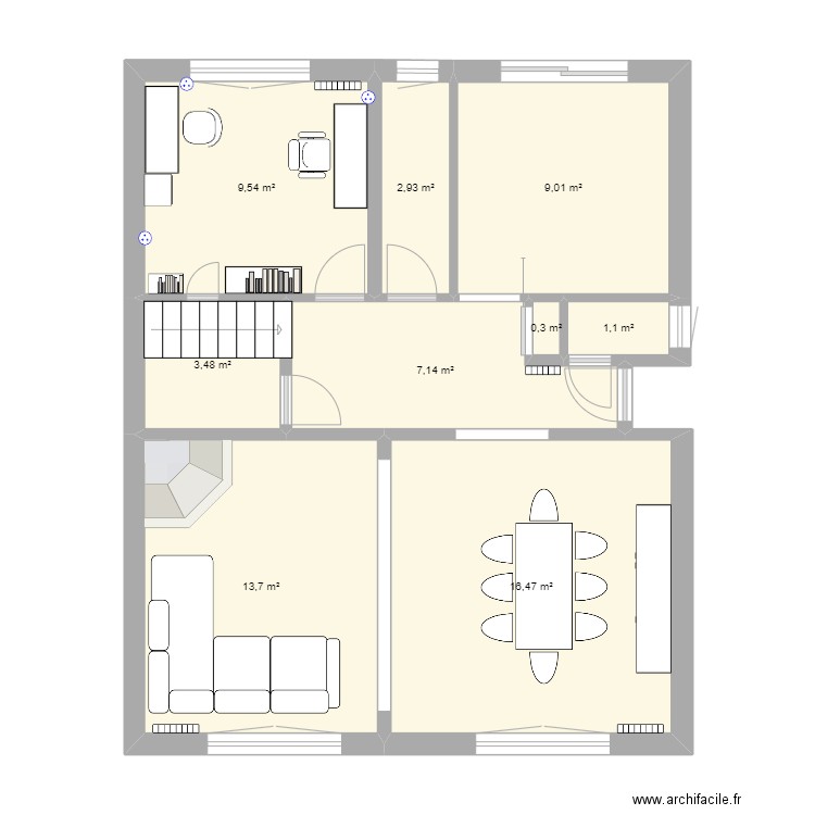 Maison Ormesson. Plan de 0 pièce et 0 m2