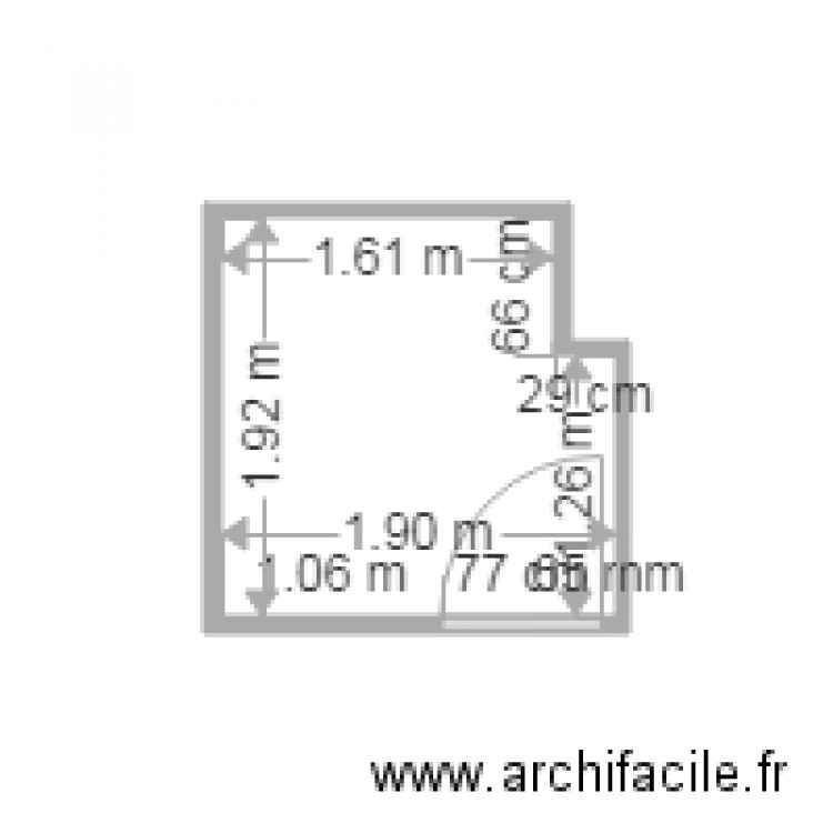 Bezier vierge. Plan de 0 pièce et 0 m2