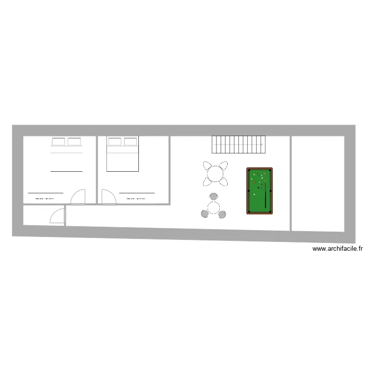 maison 1er etage. Plan de 
