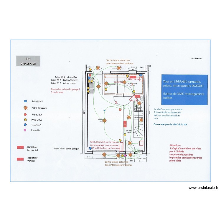 Beranger Rez de jardin. Plan de 0 pièce et 0 m2