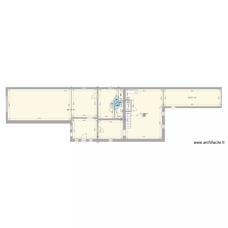 barby 1 etage. Plan de 