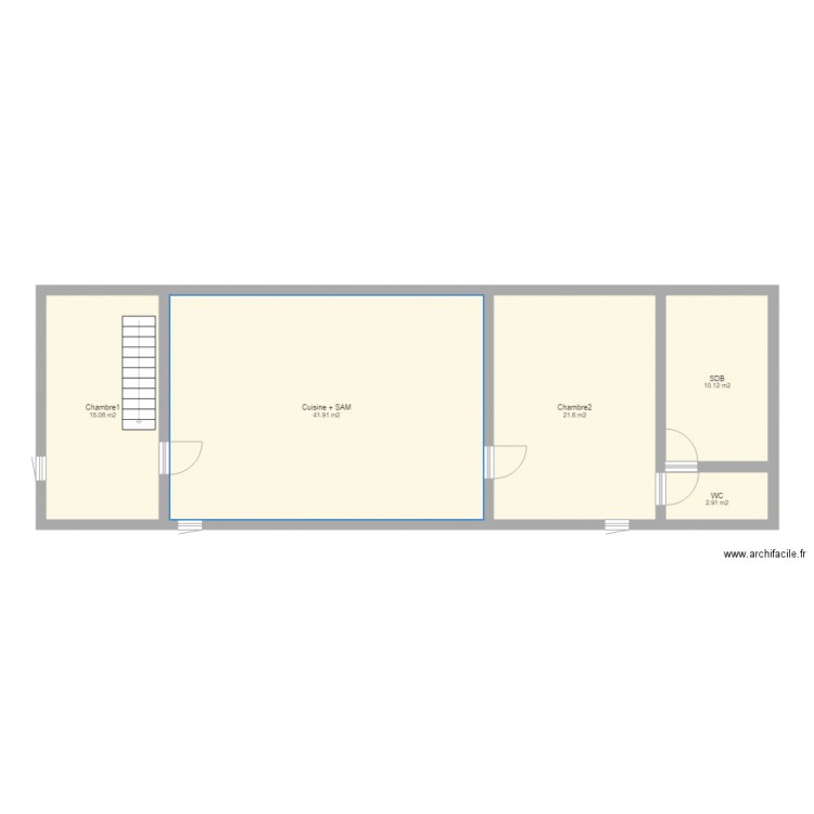 plan appartement 92 m2